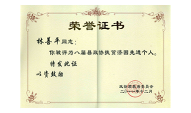 盡心盡力謀發(fā)展 盡職盡責(zé)為和諧--記縣政協(xié)常委、虹潤(rùn)公司董事長(zhǎng)林善平