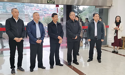 福建省政協(xié)副主席、省工商聯(lián)主席王光遠(yuǎn)一行視察虹潤(rùn)公司